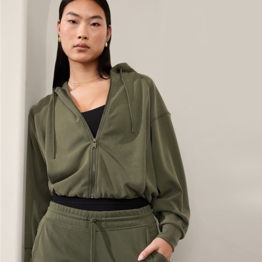 Athleta Bubble zip up hoodie